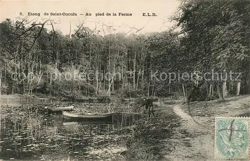 AK / Ansichtskarte Saint Cucufa Etang au pied de la Ferme