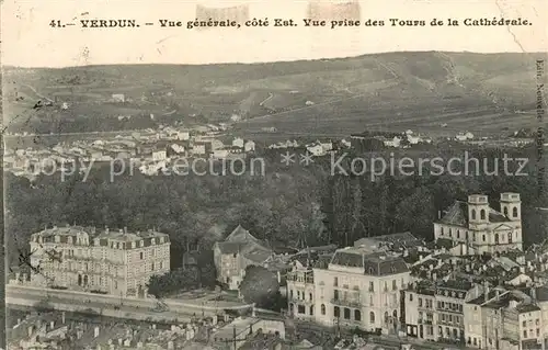 AK / Ansichtskarte Verdun Meuse Vue generale cote Est vue prise des Tours de la Cathedrale Kat. Verdun