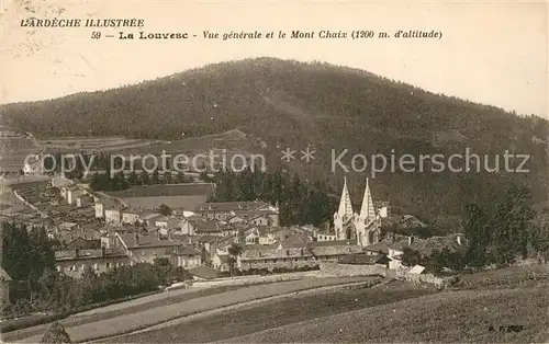 AK / Ansichtskarte La Louvesc Vue generale et le Mont Chaix Collection L Ardeche Illustree Kat. Lalouvesc