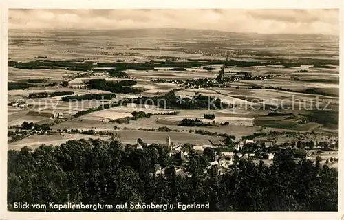 AK / Ansichtskarte Schoenberg Altmark Blick vom Kapellenbergturm mit Egerland Kat. Schoenberg Altmark
