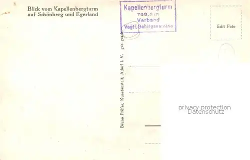 AK / Ansichtskarte Schoenberg Altmark Blick vom Kapellenbergturm mit Egerland Kat. Schoenberg Altmark