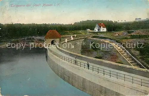 AK / Ansichtskarte Plauen Vogtland Talsperre Sperrmauer Kat. Plauen