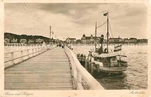 AK / Ansichtskarte Binz Ruegen Seebruecke Kat. Binz