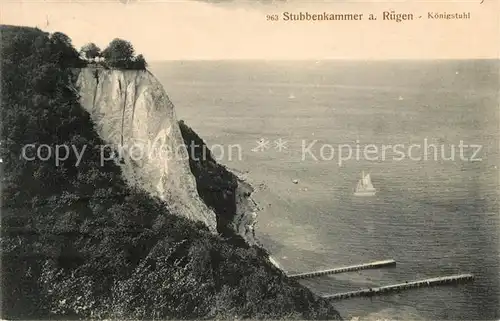 AK / Ansichtskarte Stubbenkammer Ruegen Koenigsstuhl Kreidefelsen Kat. Sassnitz