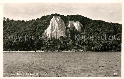 AK / Ansichtskarte Insel Ruegen Koenigsstuhl Kreidefelsen Kat. Bergen