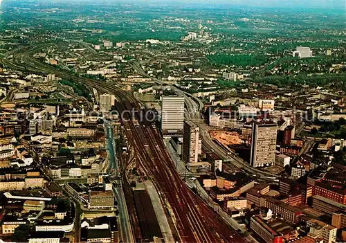 AK / Ansichtskarte Essen Ruhr Fliegeraufnahme Stadtmitte Kat. Essen