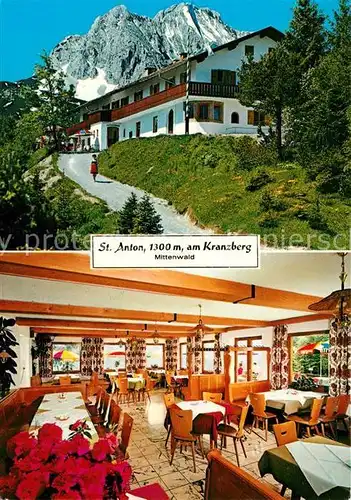 AK / Ansichtskarte St Anton Kranzberg Hotel Speisesaal Kat. Garmisch Partenkirchen