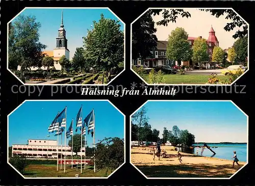 AK / Ansichtskarte aelmhult Kirche Strand  Kat. aelmhult