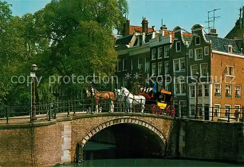 AK / Ansichtskarte Amsterdam Niederlande Keizersgracht Reguliersgracht Pferdekutsche Kat. Amsterdam