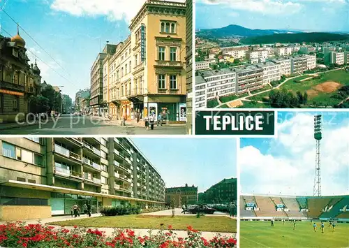 AK / Ansichtskarte Teplice Stadion Park Leninstrasse Kat. Teplice