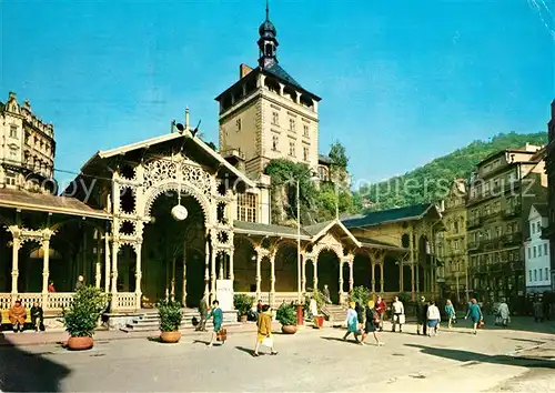 AK / Ansichtskarte Karlovy Vary Schlossturm Kat. Karlovy Vary Karlsbad