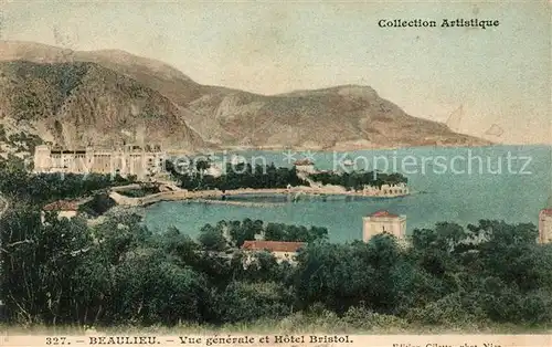 AK / Ansichtskarte Beaulieu sur Mer Vue generale et Hotel Bristol Cote d Azur Kat. Beaulieu sur Mer
