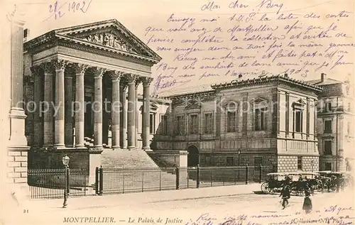 AK / Ansichtskarte Montpellier Herault Palais de Justice Kat. Montpellier