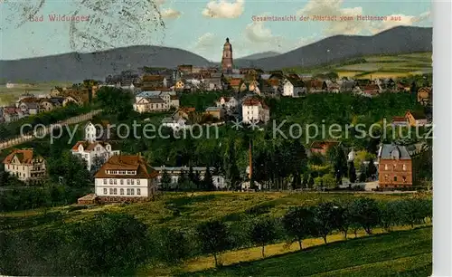 AK / Ansichtskarte Bad Wildungen Gesamtansicht der Altstadt vom Hettensee aus Kat. Bad Wildungen