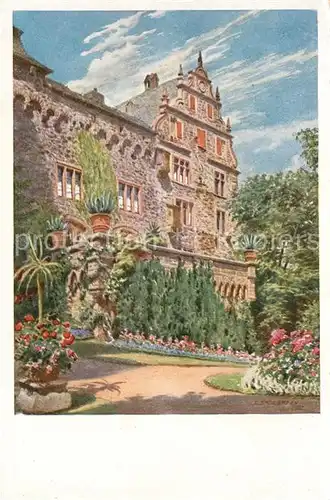 AK / Ansichtskarte Schloss Eisenbach nach einem Gemaelde von K. Lindegreen Kuenstlerkarte Kat. Lauterbach (Hessen)