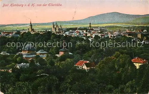 AK / Ansichtskarte Bad Homburg Panorama Blick von der Ellerhoehe Kat. Bad Homburg v.d. Hoehe
