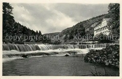 AK / Ansichtskarte Schwarzatal Wasserfall am Kurhaus Chrysopras Kat. Rudolstadt