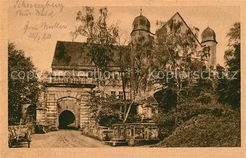AK / Ansichtskarte Schwarzburg Thueringer Wald Eingang zum Schloss Kat. Schwarzburg