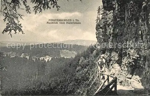 AK / Ansichtskarte Finsterbergen Ausblick vom Hainfelsen Kat. Finsterbergen Thueringer Wald