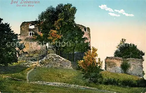 AK / Ansichtskarte Bad Liebenstein Alte Burg Ruine Kat. Bad Liebenstein