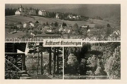 AK / Ansichtskarte Finsterbergen Panorama Waldhuette Kat. Finsterbergen Thueringer Wald