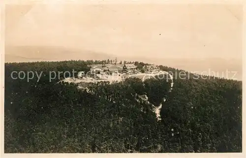 AK / Ansichtskarte Grosser Inselsberg Berghotel Gotha Fliegeraufnahme Kat. Brotterode