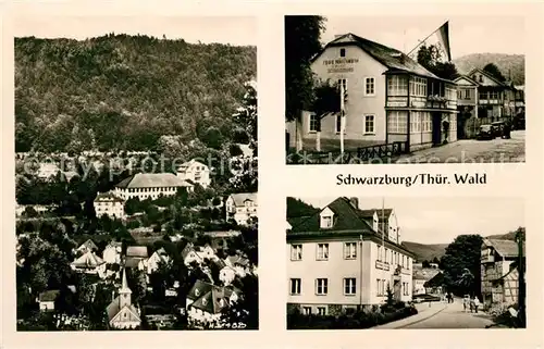 AK / Ansichtskarte Schwarzburg Thueringer Wald Teilansichten Hotel Strassenpartie Kat. Schwarzburg