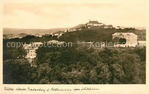 AK / Ansichtskarte Fulda Kloster Frauenberg und Aufbauschule vom Schlossturm Kat. Fulda