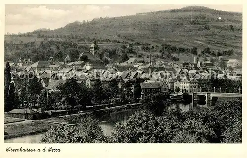 AK / Ansichtskarte Witzenhausen Blick ueber die Werra Kat. Witzenhausen