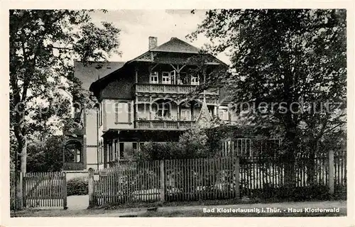 AK / Ansichtskarte Bad Klosterlausnitz Haus Klosterwald Kat. Bad Klosterlausnitz