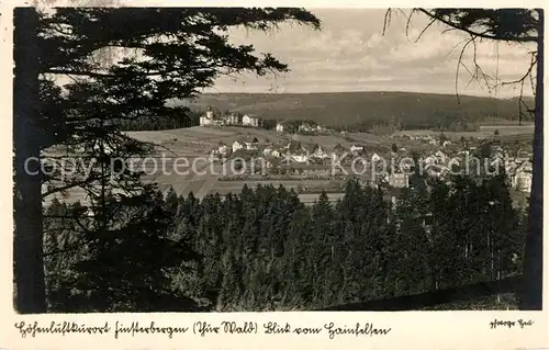 AK / Ansichtskarte Finsterbergen Panorama Blick vom Hainfelsen Kat. Finsterbergen Thueringer Wald