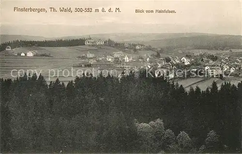 AK / Ansichtskarte Finsterbergen Panorama Blick vom Hainfelsen Kat. Finsterbergen Thueringer Wald
