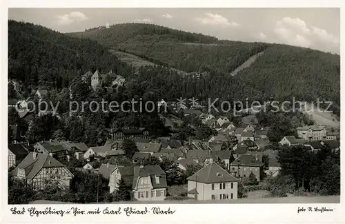 AK / Ansichtskarte Bad Elgersburg Teilansicht mit Karl Eduard Warte Kat. Hungen