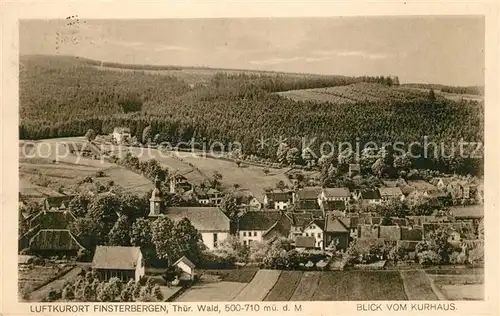 AK / Ansichtskarte Finsterbergen Panorama Blick vom Kurhaus Luftkurort Kat. Finsterbergen Thueringer Wald