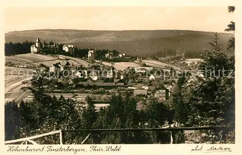 AK / Ansichtskarte Finsterbergen Panorama Blick vom Hainfelsen Kurhaus Spiessberg Kat. Finsterbergen Thueringer Wald