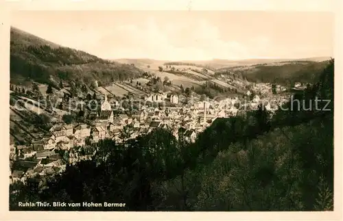 AK / Ansichtskarte Ruhla Panorama Blick vom Hohen Bermer Kat. Ruhla