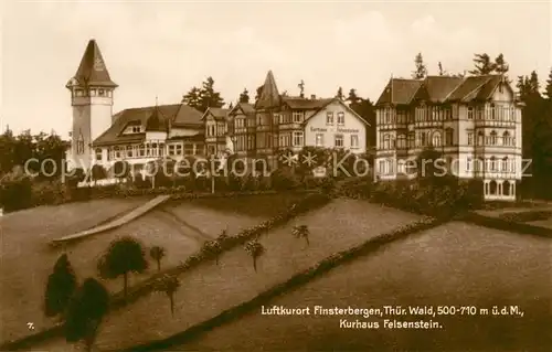 AK / Ansichtskarte Finsterbergen Kurhaus Felsenstein Trinks Postkarte Kat. Finsterbergen Thueringer Wald