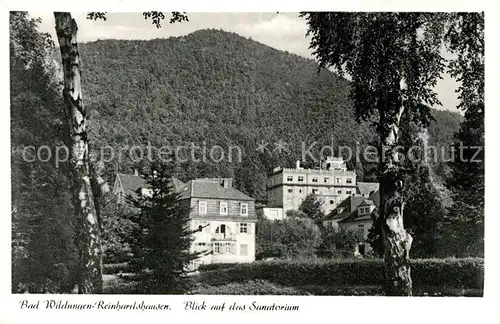 AK / Ansichtskarte Reinhardshausen Sanatorium Kat. Bad Wildungen