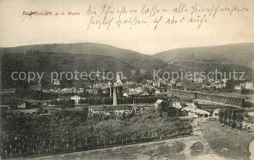 AK / Ansichtskarte Bad Sooden Allendorf Panorama Kat. Bad Sooden Allendorf