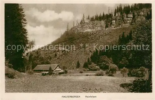 AK / Ansichtskarte Finsterbergen Hainfelsen Kat. Finsterbergen Thueringer Wald