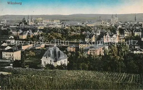 AK / Ansichtskarte Wuerzburg Stadtblick Kat. Wuerzburg