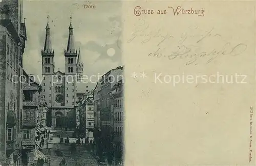 AK / Ansichtskarte Wuerzburg Dom Kat. Wuerzburg