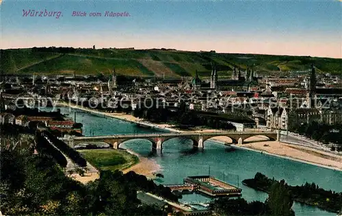 AK / Ansichtskarte Wuerzburg Blick vom Kaeppele Kat. Wuerzburg