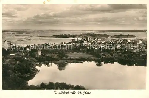 AK / Ansichtskarte Stralsund Mecklenburg Vorpommern Panorama mit Daenholm Kat. Stralsund
