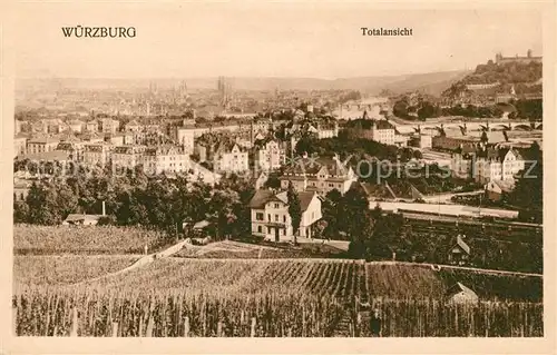 AK / Ansichtskarte Wuerzburg Stadtblick Kat. Wuerzburg