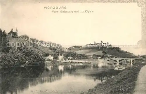 AK / Ansichtskarte Wuerzburg Veste Marienburg und das Kaeppele Kat. Wuerzburg