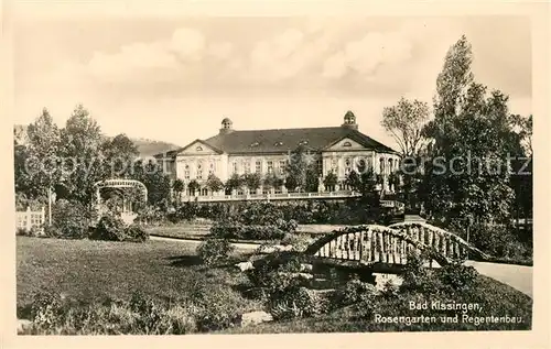 AK / Ansichtskarte Bad Kissingen Rosengarten und Regentenbau Kat. Bad Kissingen