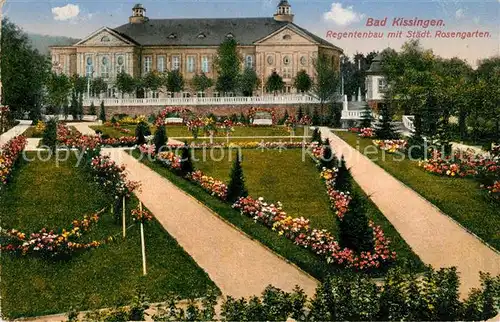 AK / Ansichtskarte Bad Kissingen Regentenbau mit Staedt Rosengarten Kat. Bad Kissingen