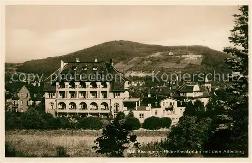 AK / Ansichtskarte Bad Kissingen Rhoen Sanatorium mit dem Altenberg Kat. Bad Kissingen