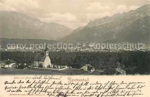 AK / Ansichtskarte Bad Reichenhall Blick von Nonn Kat. Bad Reichenhall